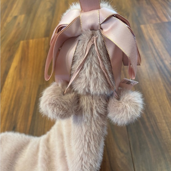 Victoria’s Secret pink blush/mauve faux fur Christmas stocking NWT - Picture 4 of 4